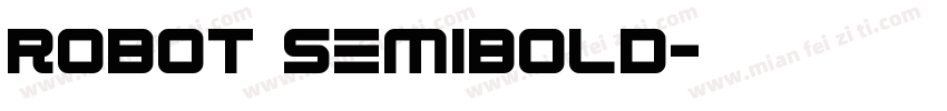 Robot SemiBold字体转换